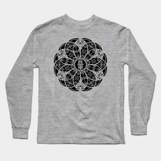 Hamsa Eye Lotus Mandala Long Sleeve T-Shirt